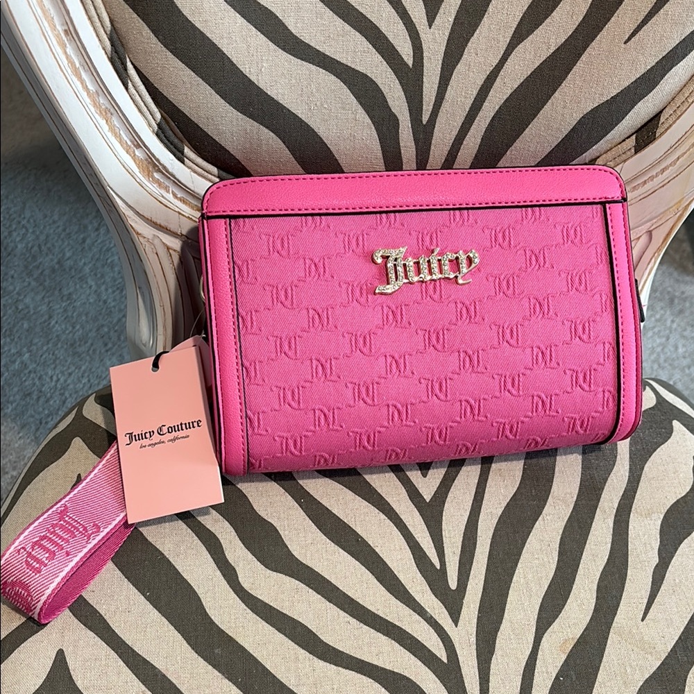 Juicy Couture Pink Crossbody Bag with Vibrant Sheen